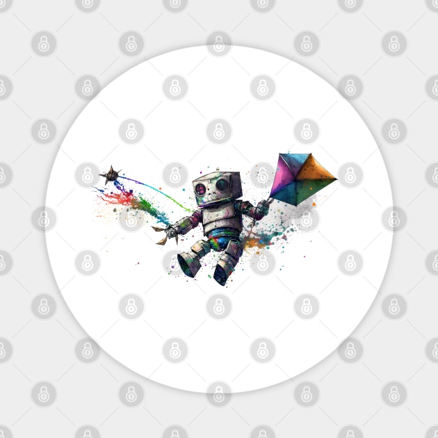 Robot Fling Kite Magnet by Urban Archeology Shop Gallery